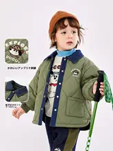 子供用 冬のコットンアウター【厚手・デニムデザイン・保温性】