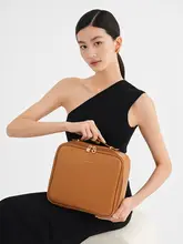 LED鏡付き化粧品収納ボックス【防水・大容量・旅行用・持ち運び便利】
