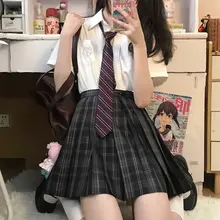 JK制服スカート ハイウエスト スカート 炭灰色 39CM ショートスカート
