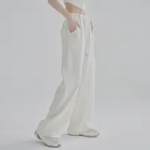 万有引力博物館 レディース秋用パンツ【ワイドレッグ・ストレート・ルーズフィット】