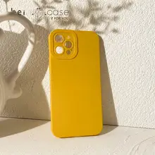 スマホケース シリコン 無地 イエロー シンプル iPhone 16 15 14 13 12 11 Xs Xr 8 対応 「Benefit」