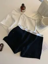 シンプルな平角ショーツ【コットン製・抗菌・快適なヒップアップ・無痕デザイン・秋冬用】
