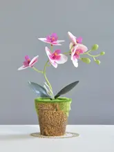 新中式風 蝶蘭の造花【インテリア装飾・テーブル・バルコニー用】