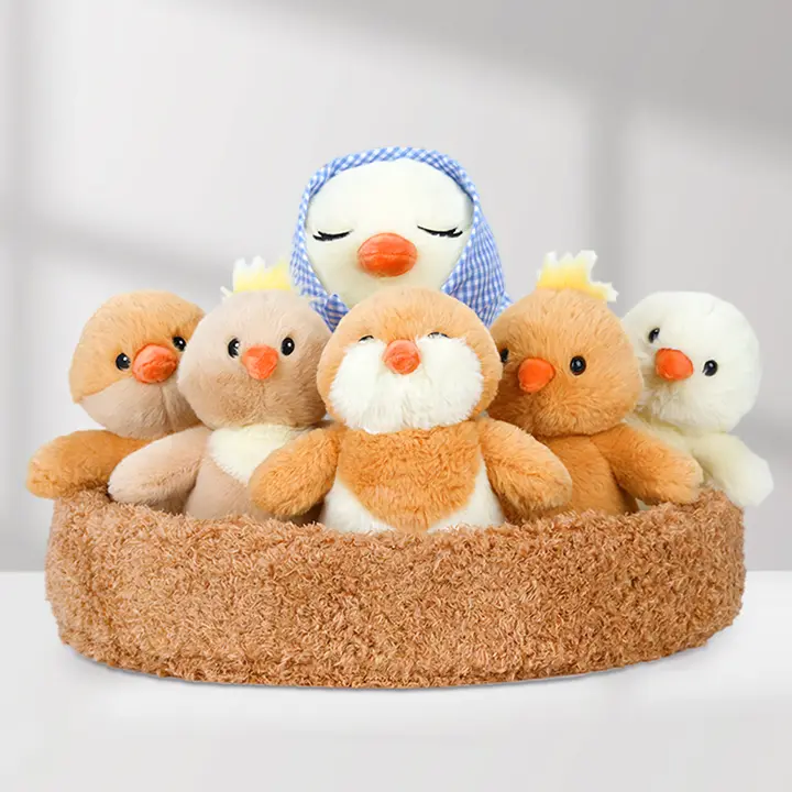 可愛いひよこデザインの毛布付きぬいぐるみ【プレゼントに最適】