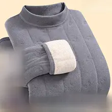 冬用ウール製保温インナー【メンズ・極上の柔らかさ・厚手・防寒・加熱・裏起毛】