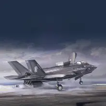 長谷川製 F35B閃電II 戦闘機模型【可動式尾部ノズル・組み立てキット】