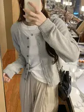 女性用 ニットカーディガン【アクリル混・秋冬用・ソフトタッチ・ナチュラル感】