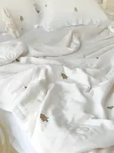 FAMIGO 全棉大豆純綿の夏用クーリングブランケット【子供用・単品・洗濯機対応】