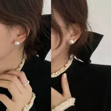 気品のあるヴィンテージ風パールフレンチスタイルのイヤリング【軽やかで高級感あり】