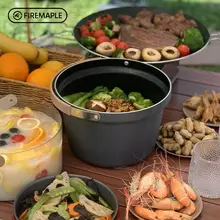 アウトドアフェスティバル炊飯鍋 46人 キャンプ料理 厚手のノンスティック鍋 3L 特別版