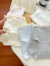 抗菌加工の全棉女性用中腰ショーツ【リボン付き・パッケージデザイン】
