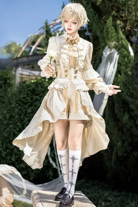 トップス サロペット 2点セット キッズ ボーイズ ロリータ 王子様風 貴族風 少年風 星の王子様