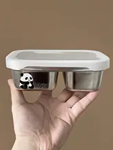 304ステンレス製お弁当箱【シリコンカバー・密閉・防漏・携帯用】