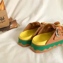可愛いデザインの厚底クッションサンダル【通気性・アウトドア用・バルール】