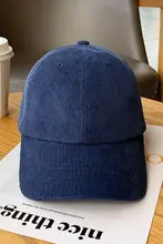 冬用 コーデュロイ製 野球帽【男女兼用・保温・ソフトトップ・高品質】
