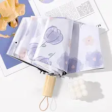 紫外線防止自動折りたたみ傘【軽量・コンパクト・耐風性】