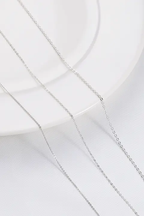S925純銀O字チェーン【ハンドメイド・細チェーン・アクセサリー用】
