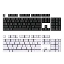 高品質PBT製 黒白無刻印キートップ【対応機種：メカニカルキーボード】