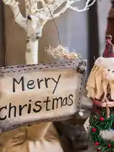 クリスマス雪だるまとサンタクロースの置物【クリスマス decorations・カフェウィンドウディスプレイ用】