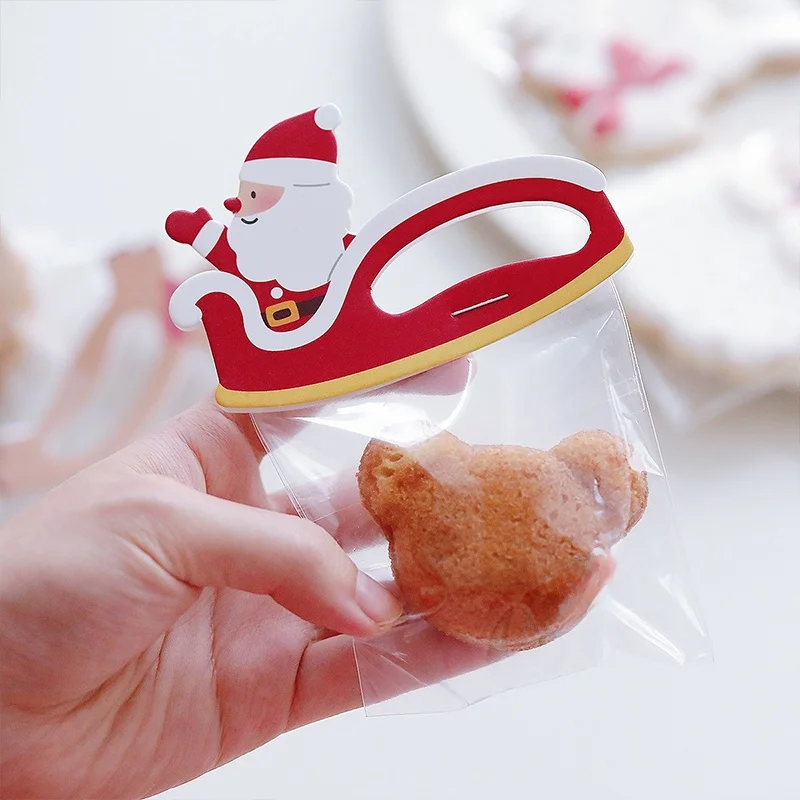 クリスマスクッキー カートゥーンそり サンタクロース 鹿 ベーキング装飾 カードヘッドのデザインと実用性