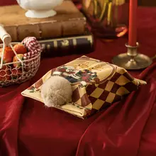 おしゃれなウサギ夫婦デザインのティッシュケース【布製・収納袋付き・寅年祝い】