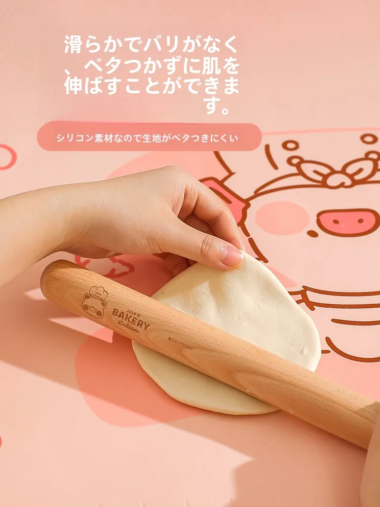 川島屋＆lulu豚 コラボ 木製家庭用麺棒3点セット：こむろあみの実用性と使い分けのガイド