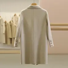 大人の雰囲気漂うダブルフェイスのコート【ウール・カシミヤ混・アート感】