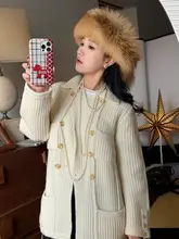 華やかな少女のポップなデザイン！クリスマス新年用のiPhone用二重保護ケース【馬モチーフ・ビジュー付・ニットプリント】