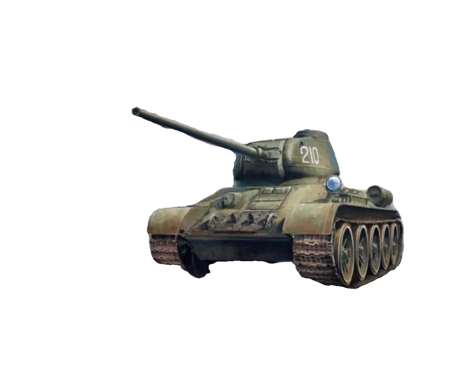 中国T34/85中型戦車プラモデル【組み立て式・ホビー・ディスプレイ用】