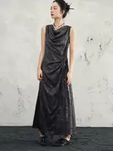 復古調の暗紋ジャガードワンピース【国風・ラップスタイル・ロングスカート】
