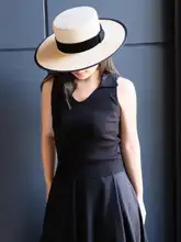 おしゃれなヴィンテージスタイルの草帽【夏の日差し対策・レディース・アウトドア用】