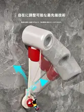吸盤式ドライヤー用ハンズフリー壁掛けラック【穴あけ不要・洗面所用】