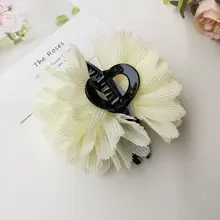 大きな手作りファッションアクセサリー用フラワーコサージュ【ディスプレイ用・シュシュクリップ付き】