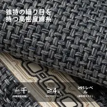 高級感あるサイド滑り止め付き3人用ソファクッション【通年使用可能】（セットアップ対応）