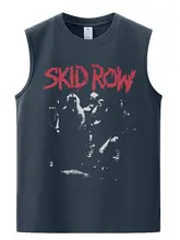 ロック風プリントキャミソールTシャツ【カジュアル・コットン】