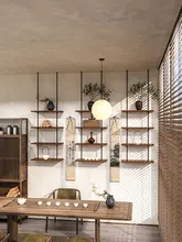 壁掛けバーカウンターラック【オフィス・リビング用・展示収納】