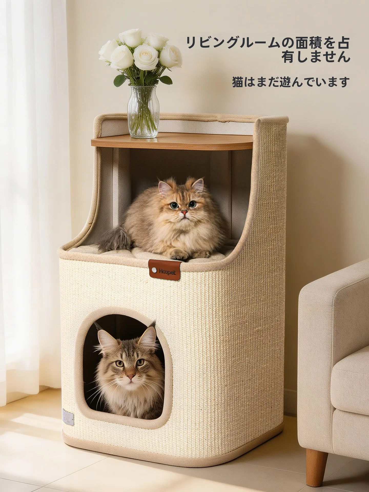スペースを取らない多層猫ベッド：キャットウォークに最適な麻製多層ベッドの実用性と設置ガイド