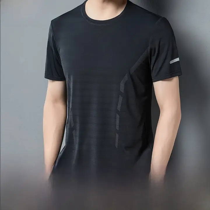 極上の柔らかさのメンズ夏用速乾半袖Tシャツ【シンプルデザイン・ルーズフィット】