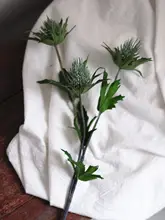 豪華感のあるリアルな青緑のディル風擬似花束【インテリア装飾用】