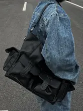 ユニセックストートバッグ【大容量・ショルダーストラップ付き・クールデザイン】