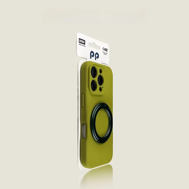 スマホケース 360度回転 磁気スタンド 液体シリコン マグネット対応 指紋防止 グリーン Huawei nova Pura Mate対応 「XView」