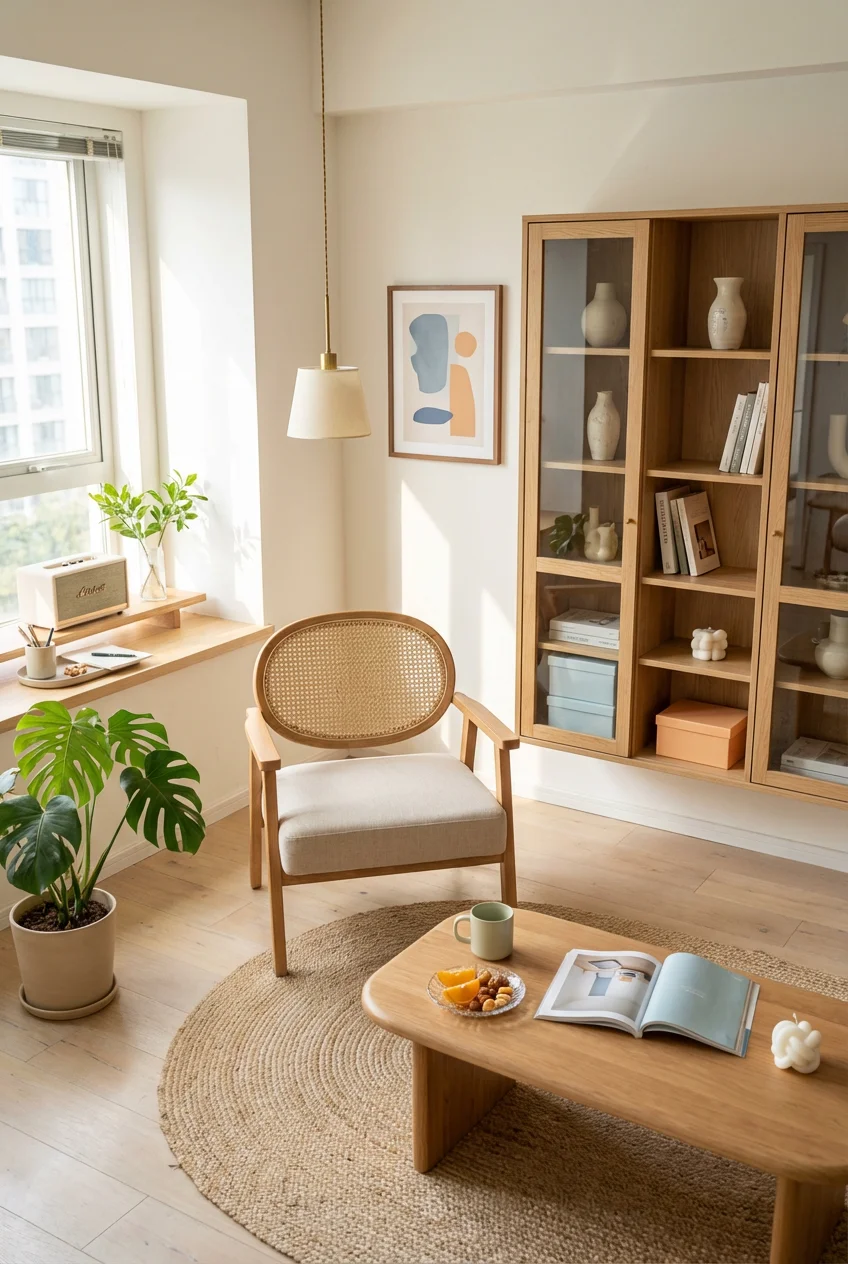 揃えるミニマリスト部屋づくりアイテム｜オレンジ抽象画で空間の呼吸を変える完全ガイド