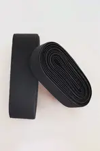 高弾性ソフトゴム製 スポーツパンツ用ウエストベルト【180cm・黒・子供用】