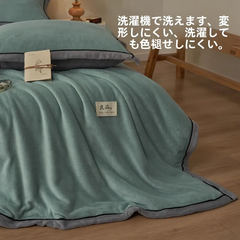雅鹿珊瑚フリース毛布：冬用加厚タイプの保温性と多様な使用シーン