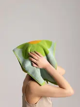 北欧風 太陽花デザインの純綿フェイスタオル【柔らかい・成人用・洗顔・優れた吸水性】