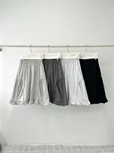 手作りの立体的なコクーンパンツ【フラワープリーツ・八分丈・カジュアル】（セットアップ対応）