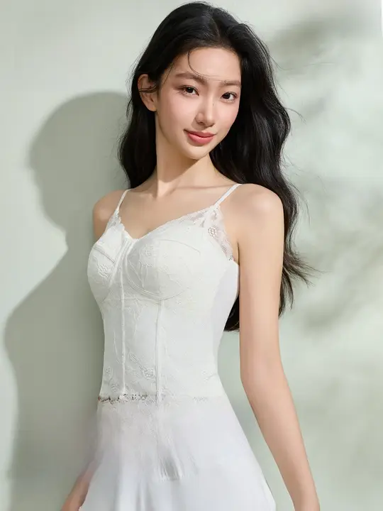 レースストラップ付きブラトップ【夏用・フィット・女性用】