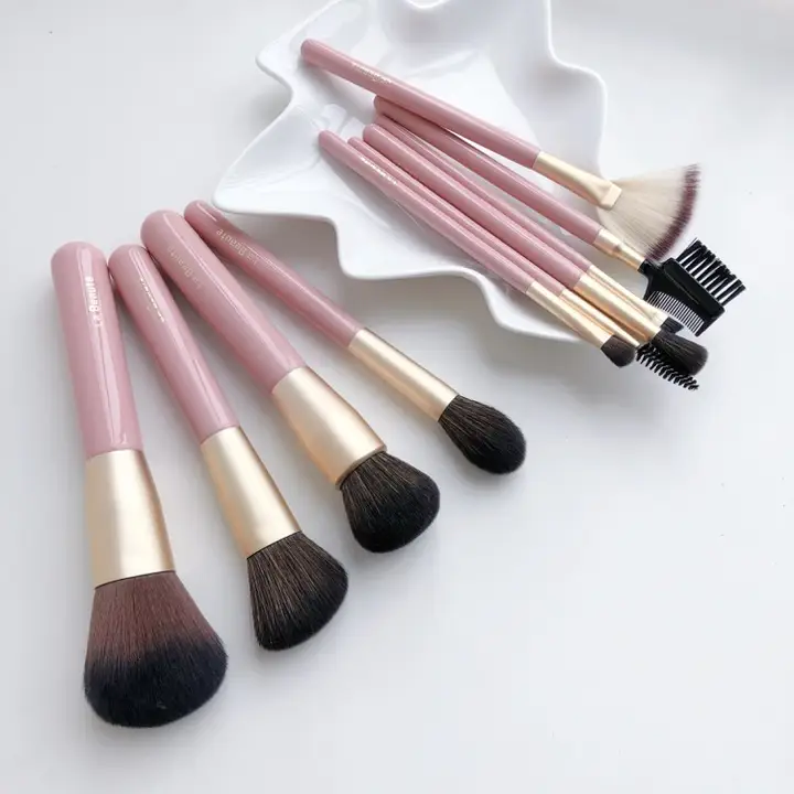 RHEA メイクブラシ11本セット【初心者向け・ピンクゴールド・高品質】