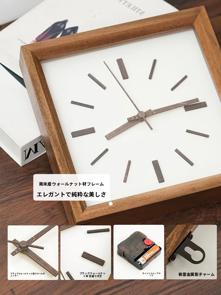 壁掛け時計の見やすさとデザイン性をどう選ぶ？新中式の無垢材時計が解決するリアルな悩み