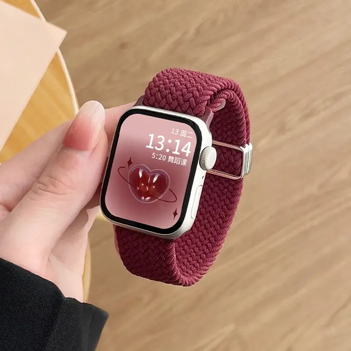女性向け 編み込みデザインApple Watch用バンド【マグネット式・対応機種多数】